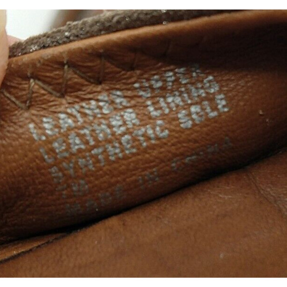 Tory Burch Reva Espadrille Flats Size 7 Bronze Metallic Leather Slip On READ - Picture 7 of 8